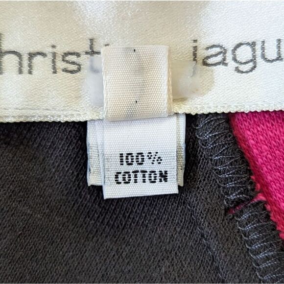 VTG Christine Jaguin Black Purple Red Colorblock Maximalist Power Suit Dress 8 - Picture 9 of 10